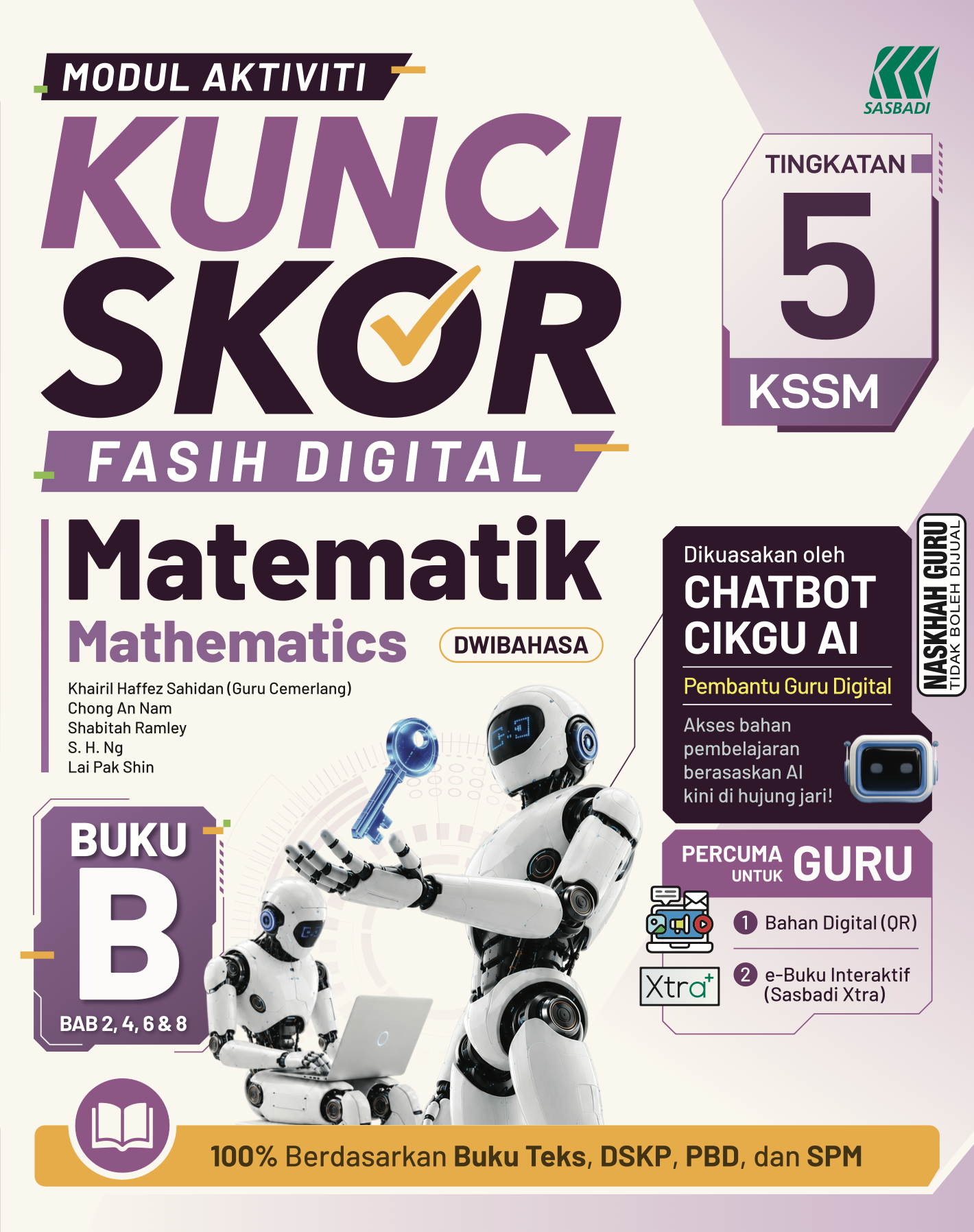 Modul Aktiviti Kunci Skor KSSM Matematik (Bilingual) Ting. 5 (Buku B) Cover